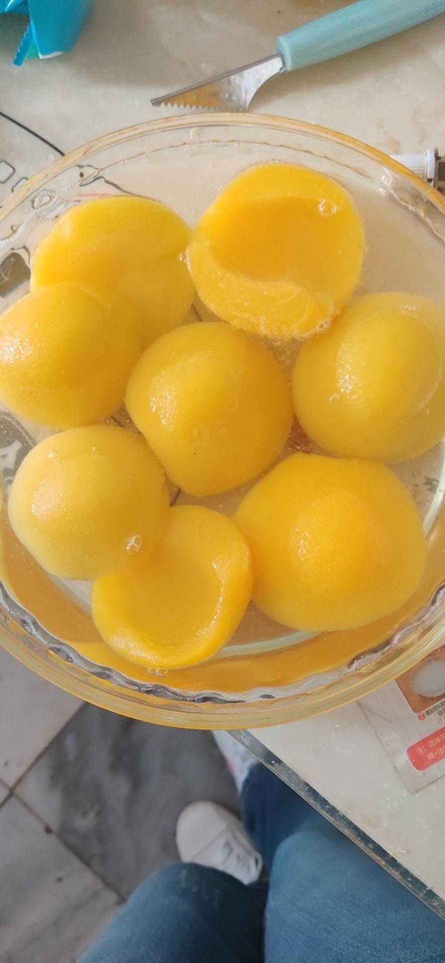 黄桃果冻白凉粉版