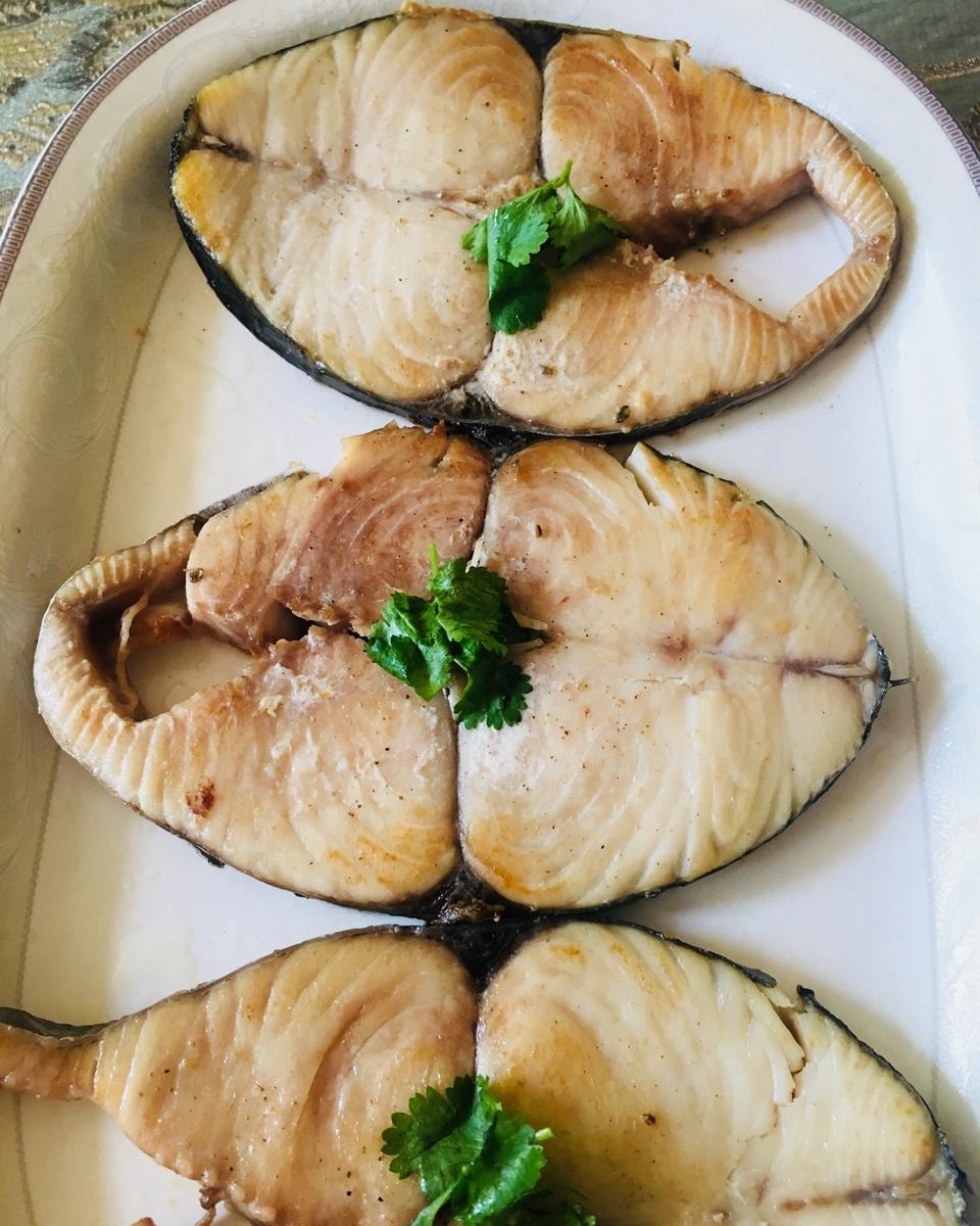 元宝妈做的香煎马鲛鱼