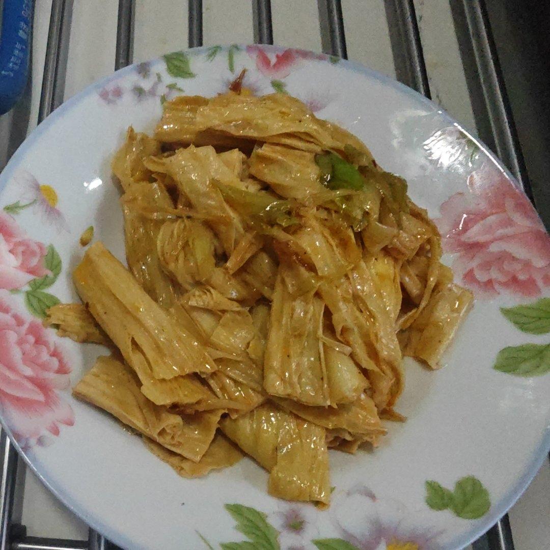 清炒腐竹（我的病号餐）