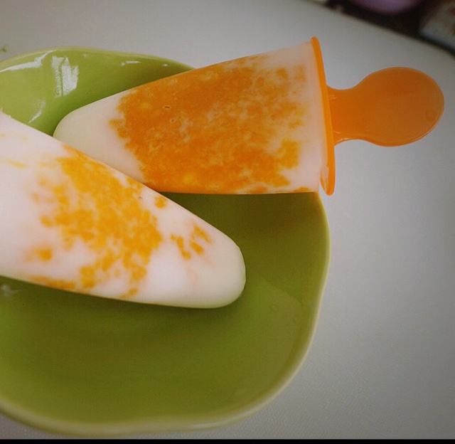 自制牛奶芒果雪糕