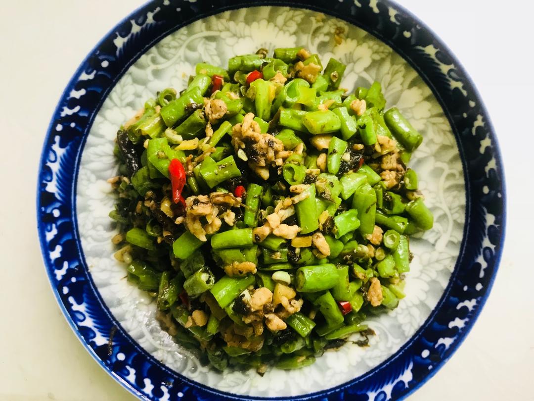干煸榄菜肉末豆角