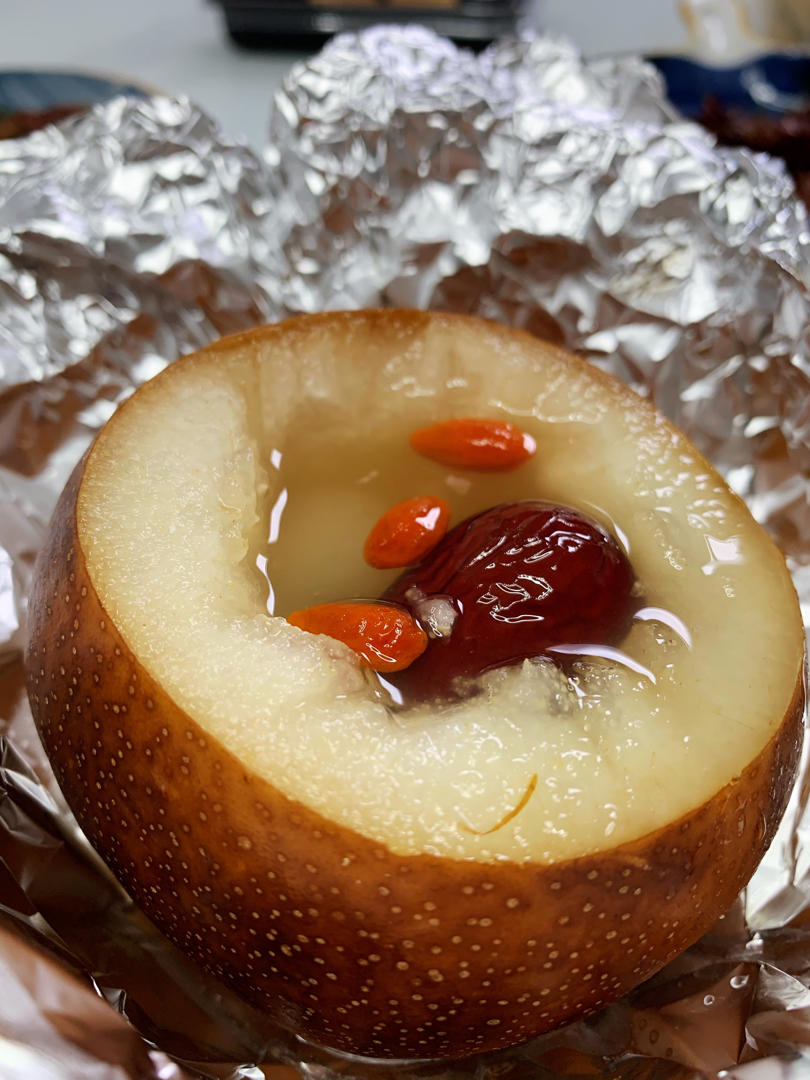 会飞的章鱼吖做的烤梨