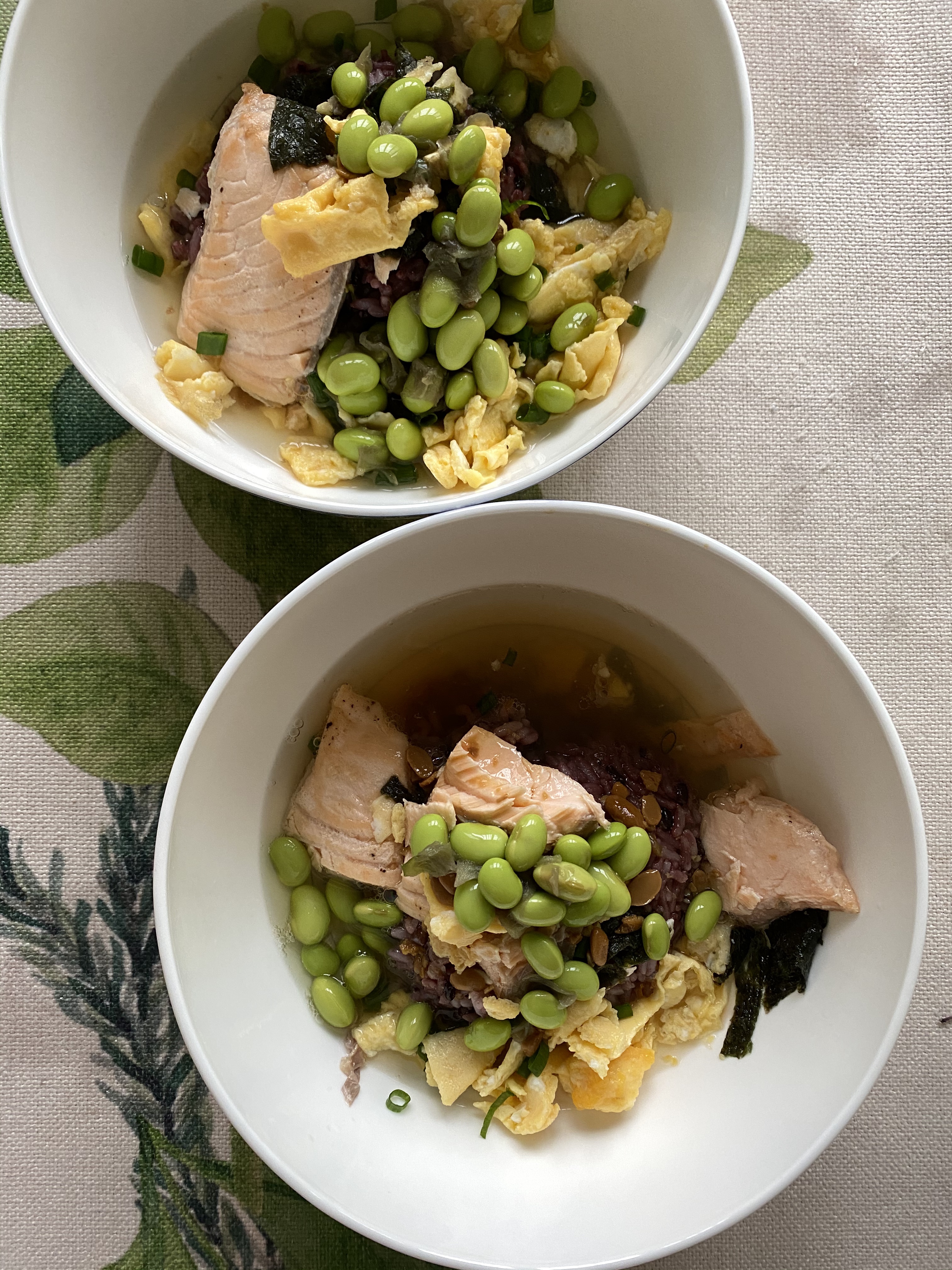中式改良—鲑鱼茶泡饭的做法