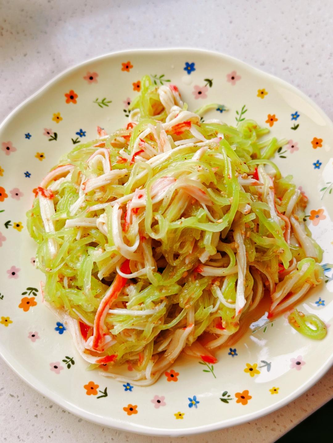 莴苣拌蟹柳（蟹棒）