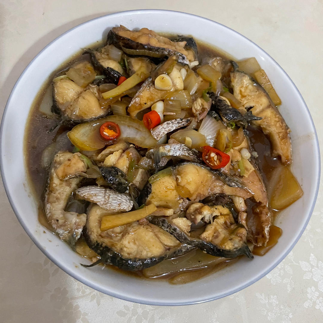 🔥好吃到爆的黄焖鱼，肉质鲜嫩，简单又好吃❗️