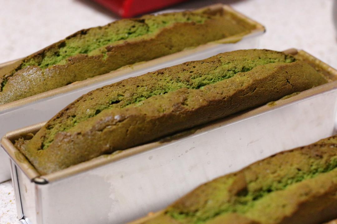 香草&抹茶双拼磅蛋糕（白菜磅）