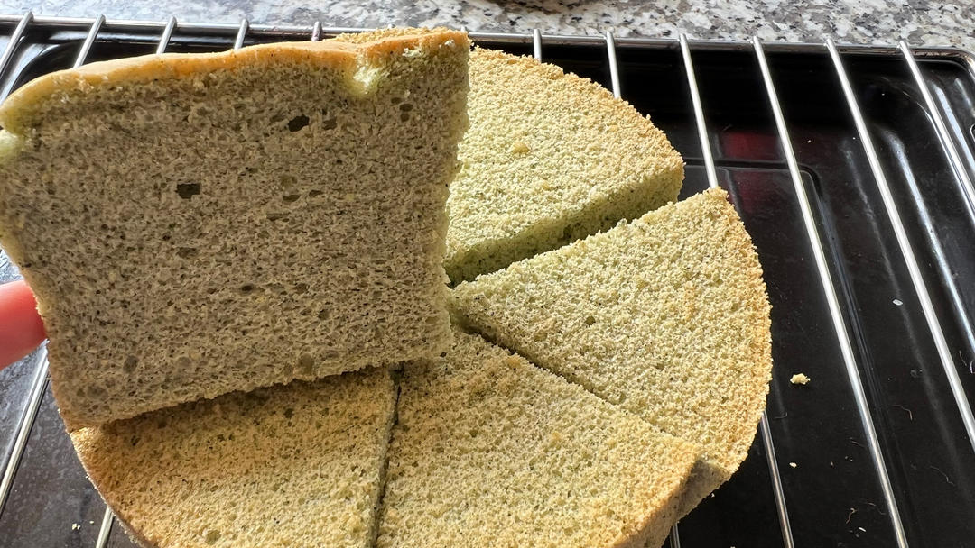 艾草粉戚风蛋糕&奶油蛋糕🍰