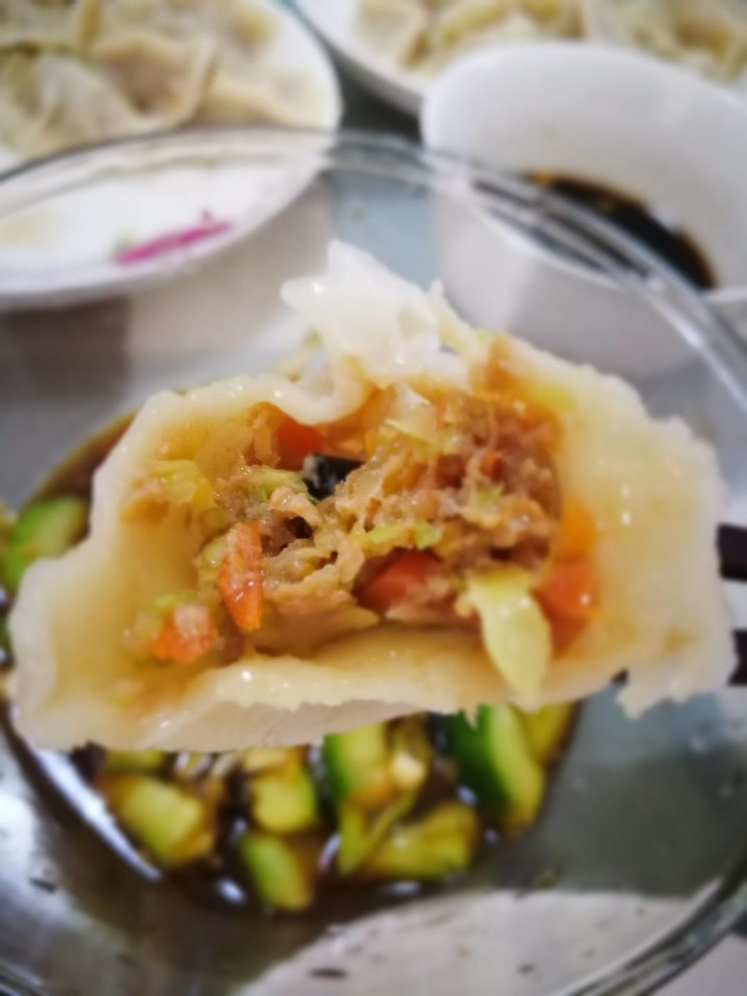 胡萝卜包菜粉条饺子
