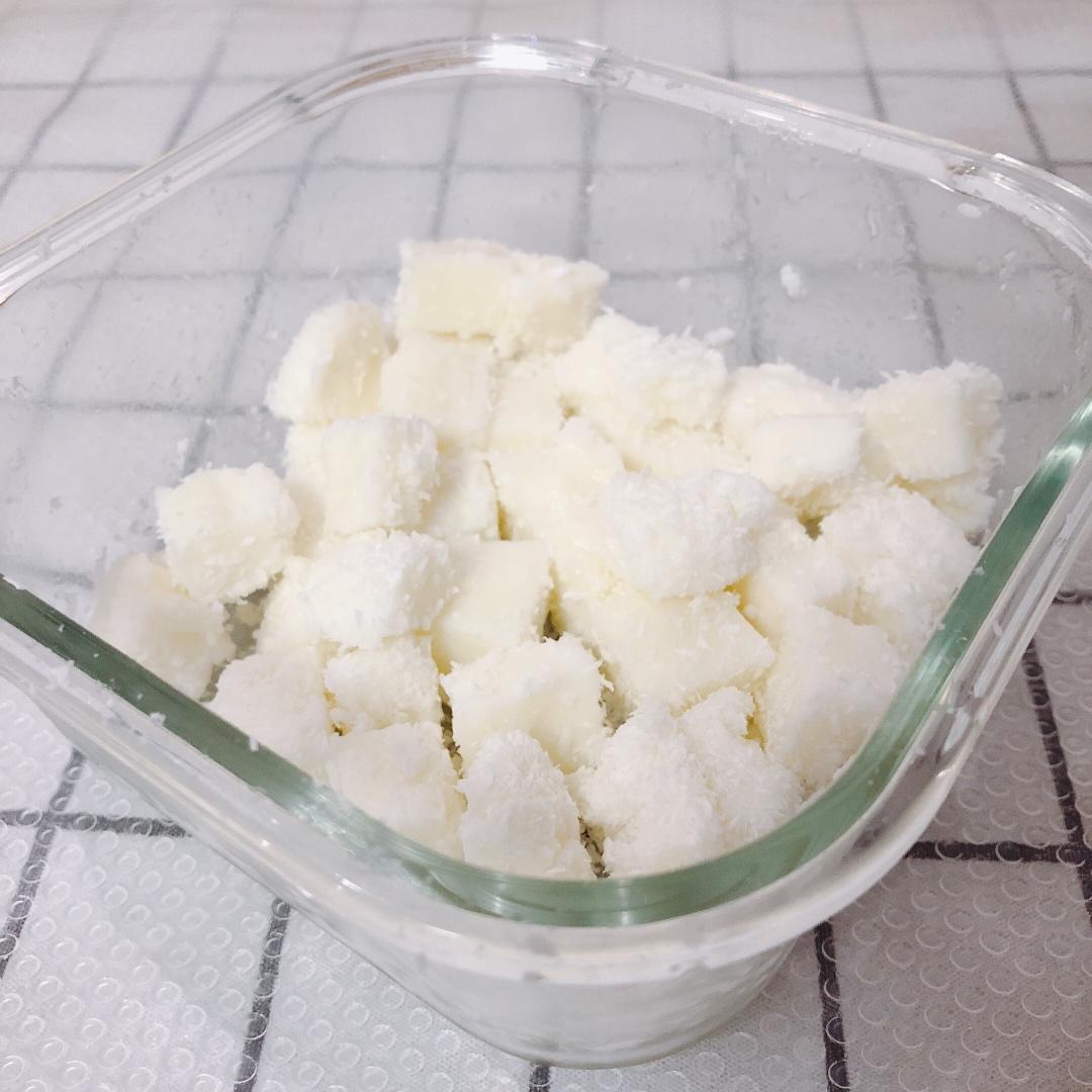 超简单！巨好吃！椰蓉牛奶小方（无需奶油炼乳）一次成功