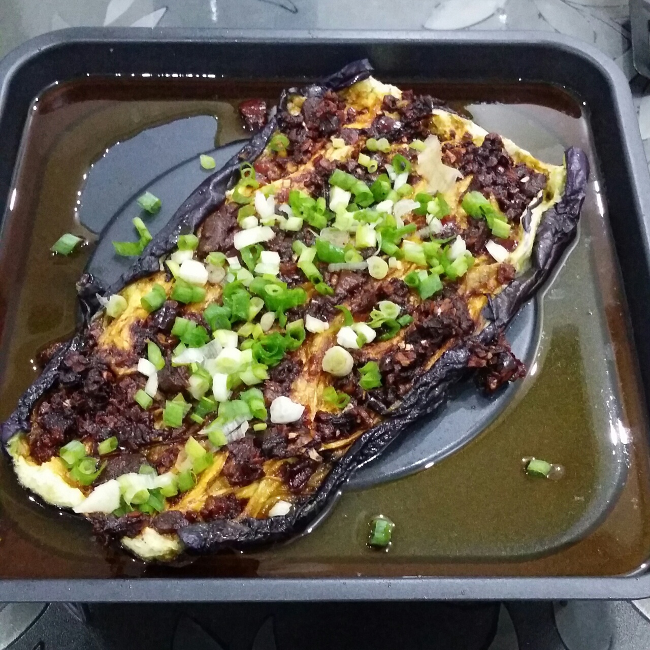 微波炉烤茄子