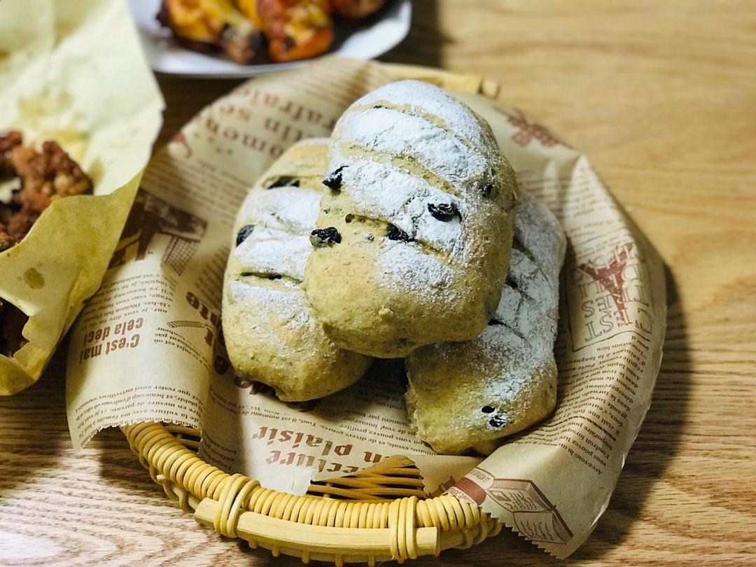 无油无糖全麦果干面包