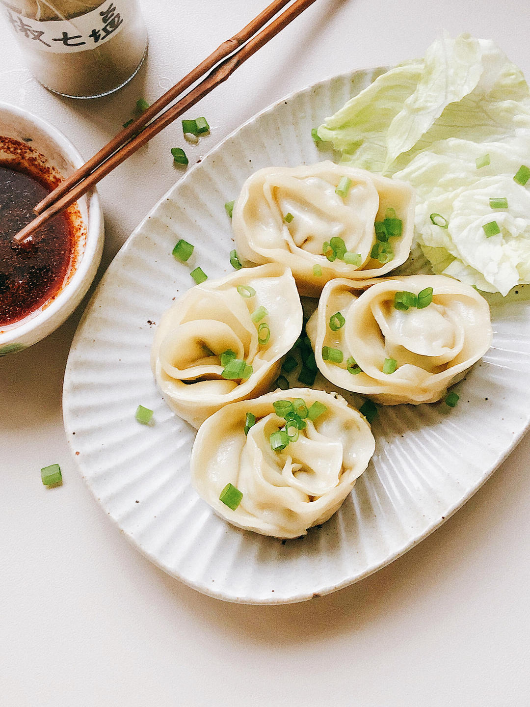 『白玫瑰水饺』如何包出玫瑰形状