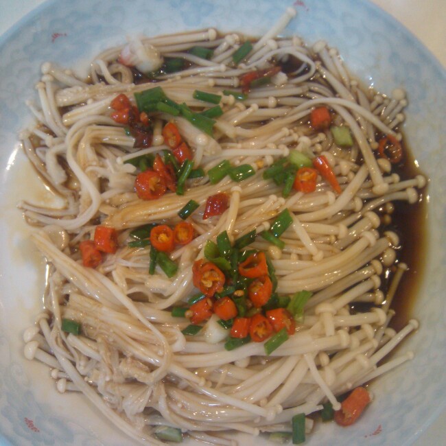 白灼金针菇