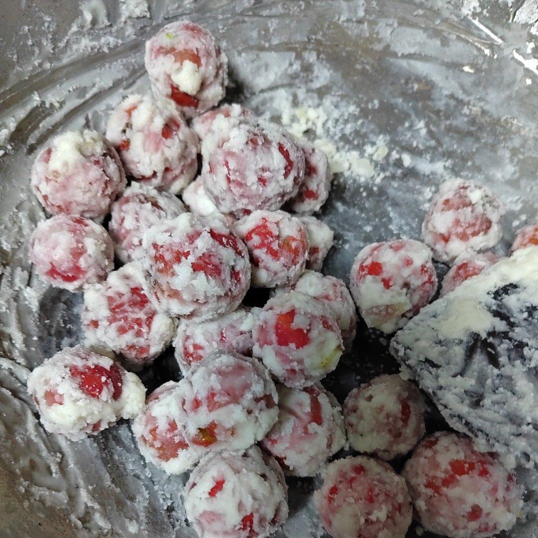 二货掌柜家的大掌厨做的雪花山楂球酸甜爽口开胃又好吃附细节视频详解