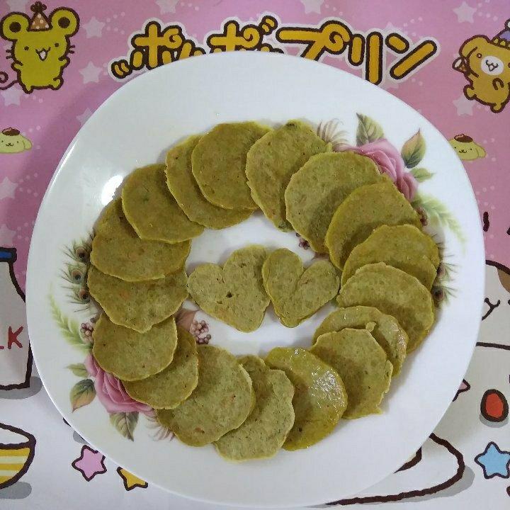 香煎蒜苗海蛎饼