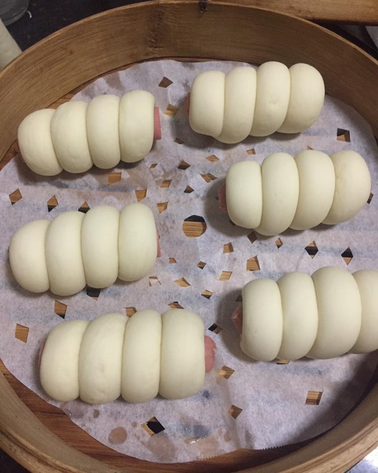 快手火腿卷～一次发酵