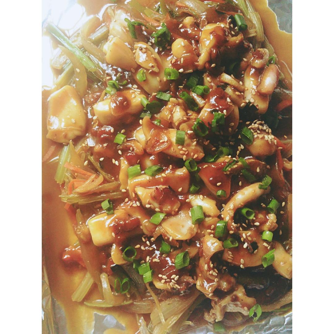 干锅酱香鱿鱼