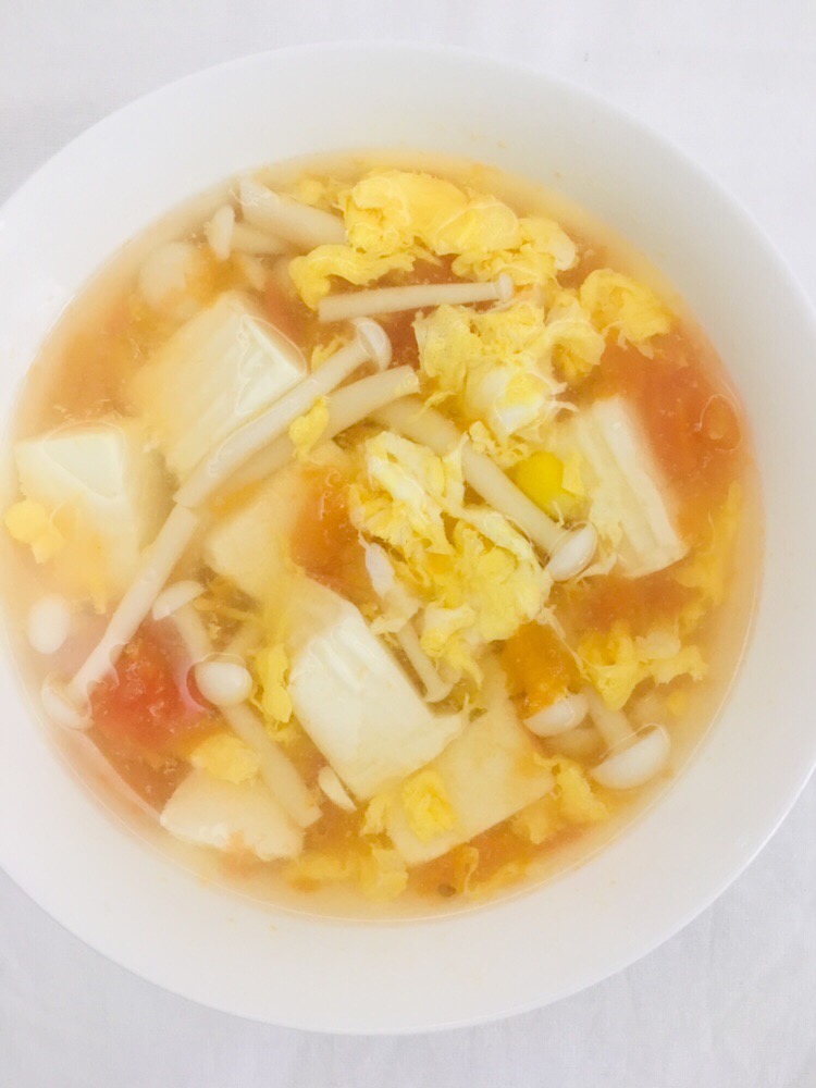 豆腐西红柿鸡蛋汤