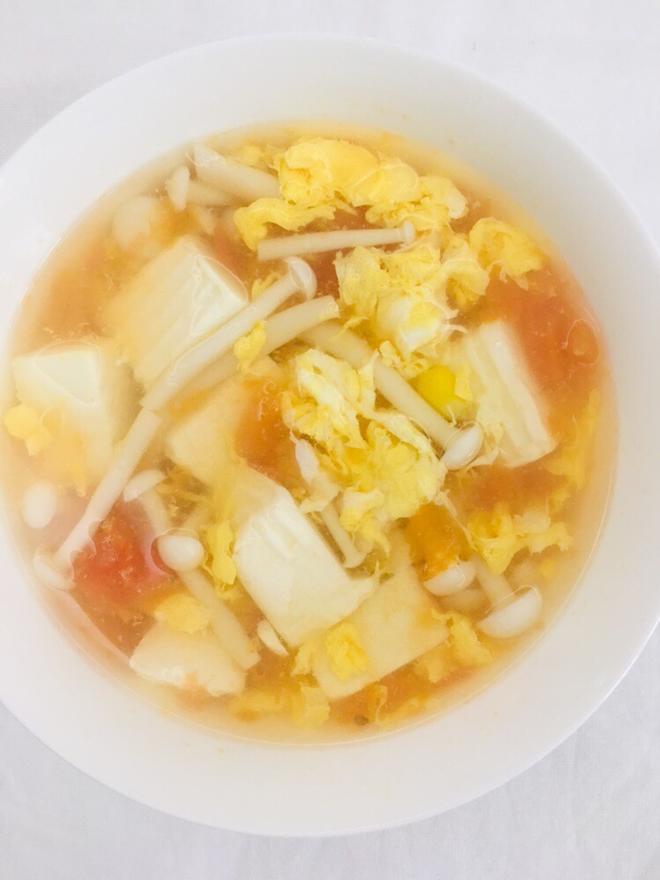 豆腐西红柿鸡蛋汤的做法