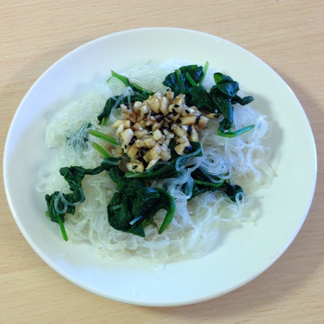 凉拌菠菜粉丝