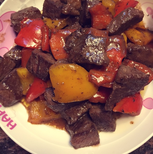 黑椒牛肉粒 Black Pepper Beef Cubes