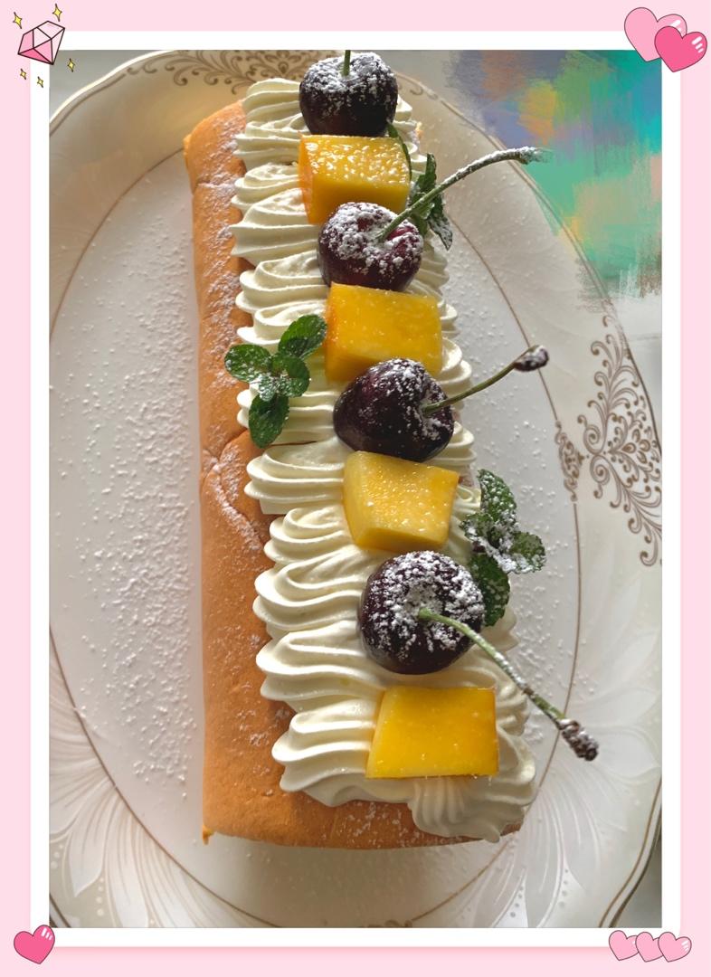 基础原味蛋糕卷