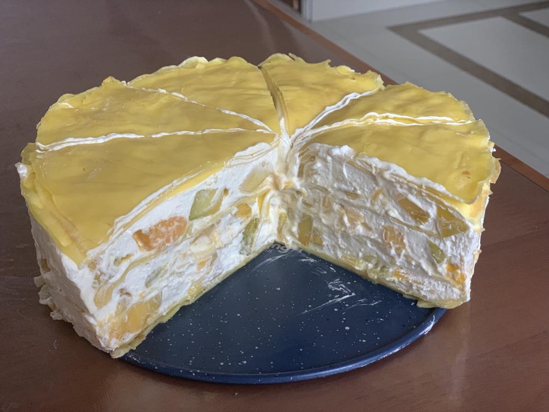 零基础做芒果千层蛋糕（8寸）