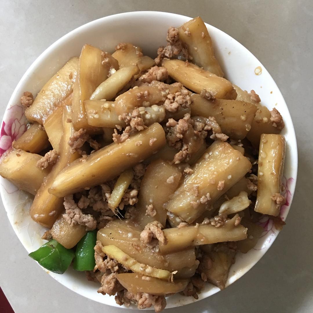 蒜蓉炒茄子（不油炸）