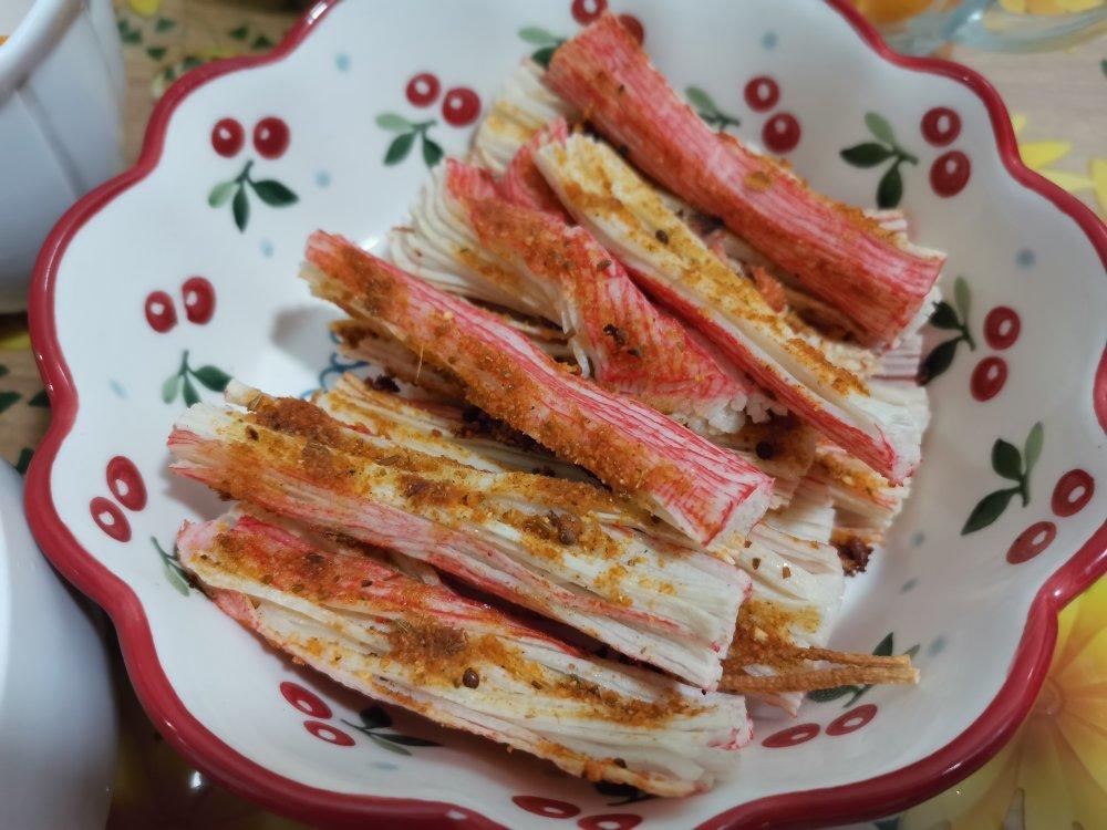 香辣烤蟹棒小吃零食