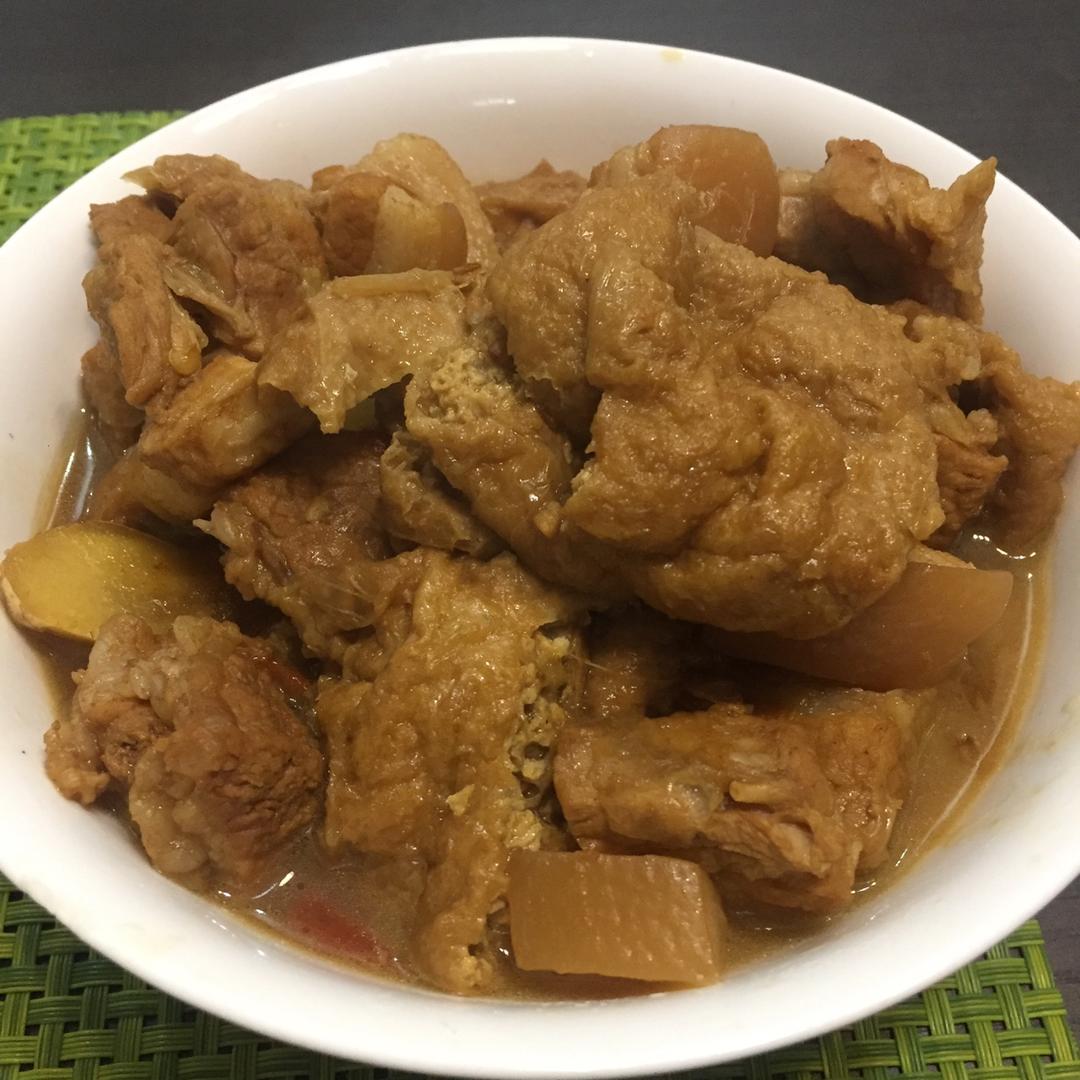 油豆腐红烧肉