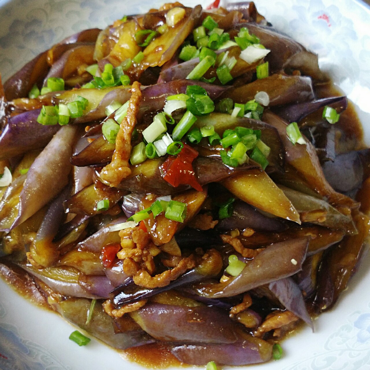 jjiao做的肉丝烧茄子