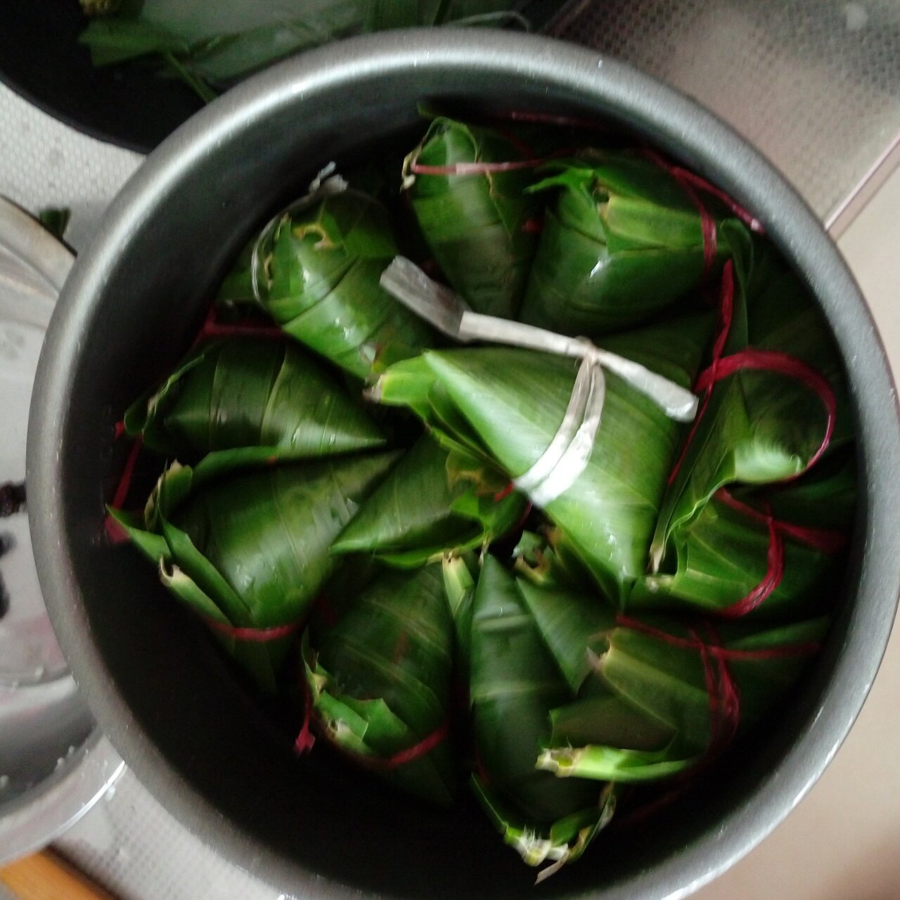 红豆蜜枣小脚粽
