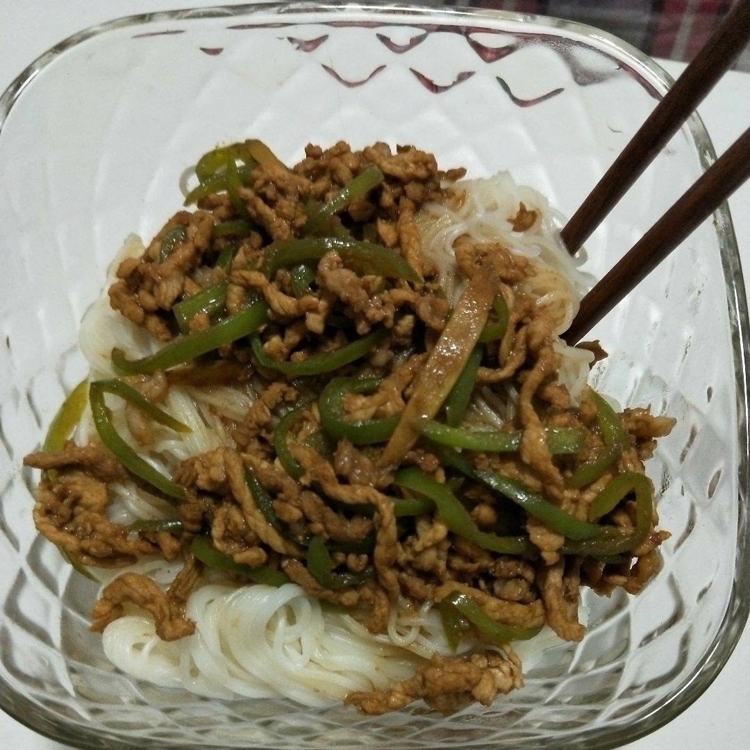 青椒肉丝面