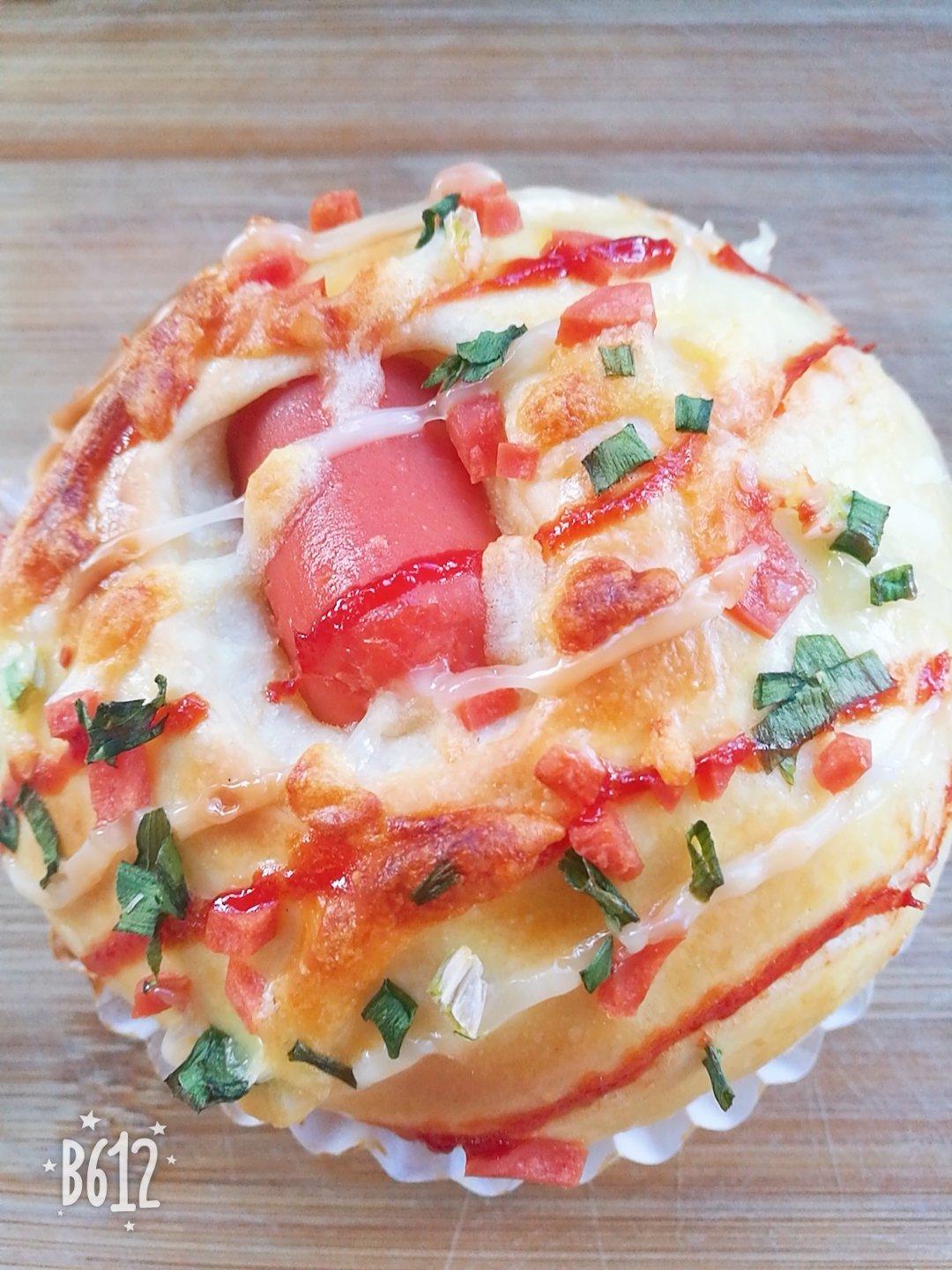 香葱芝士香肠小面包