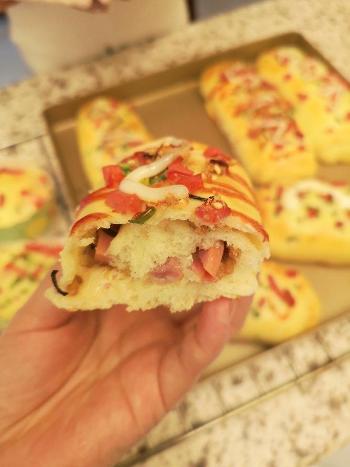 香葱火腿肉松面包