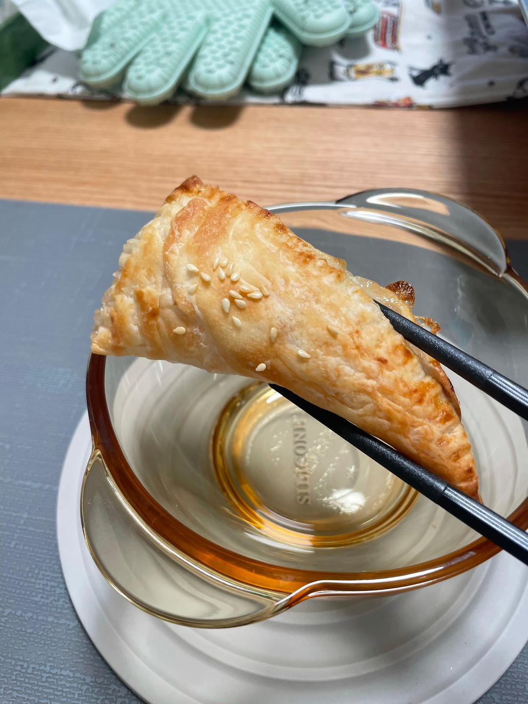 超快手巨好吃，香酥蜜桃派🌈完胜KFC