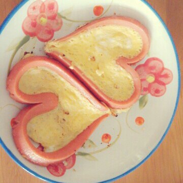 爱心鸡蛋饼
