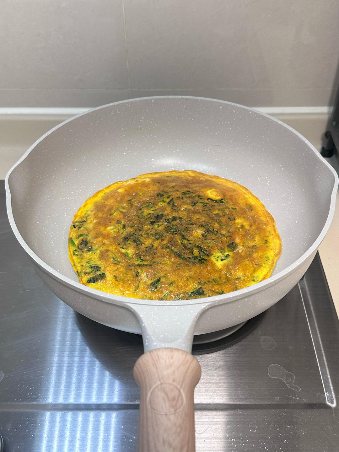 低脂菠菜鸡蛋饼