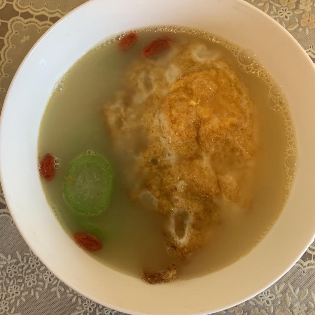 鲜掉眉❗️❗️好喝到哭的丝瓜煎蛋汤