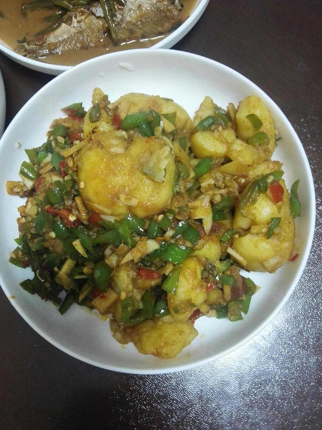 孜然香辣煎小土豆