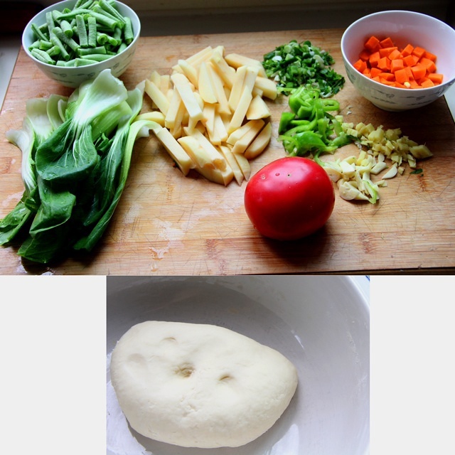 豆角土豆焖面的做法 步骤1