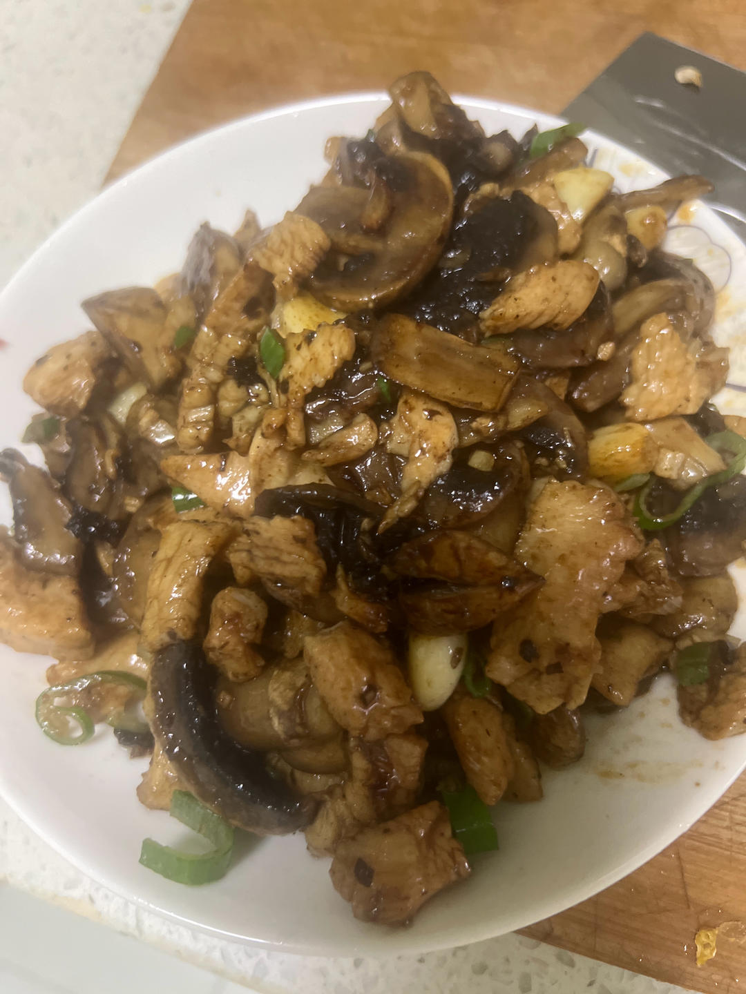 口蘑鸡胸肉
