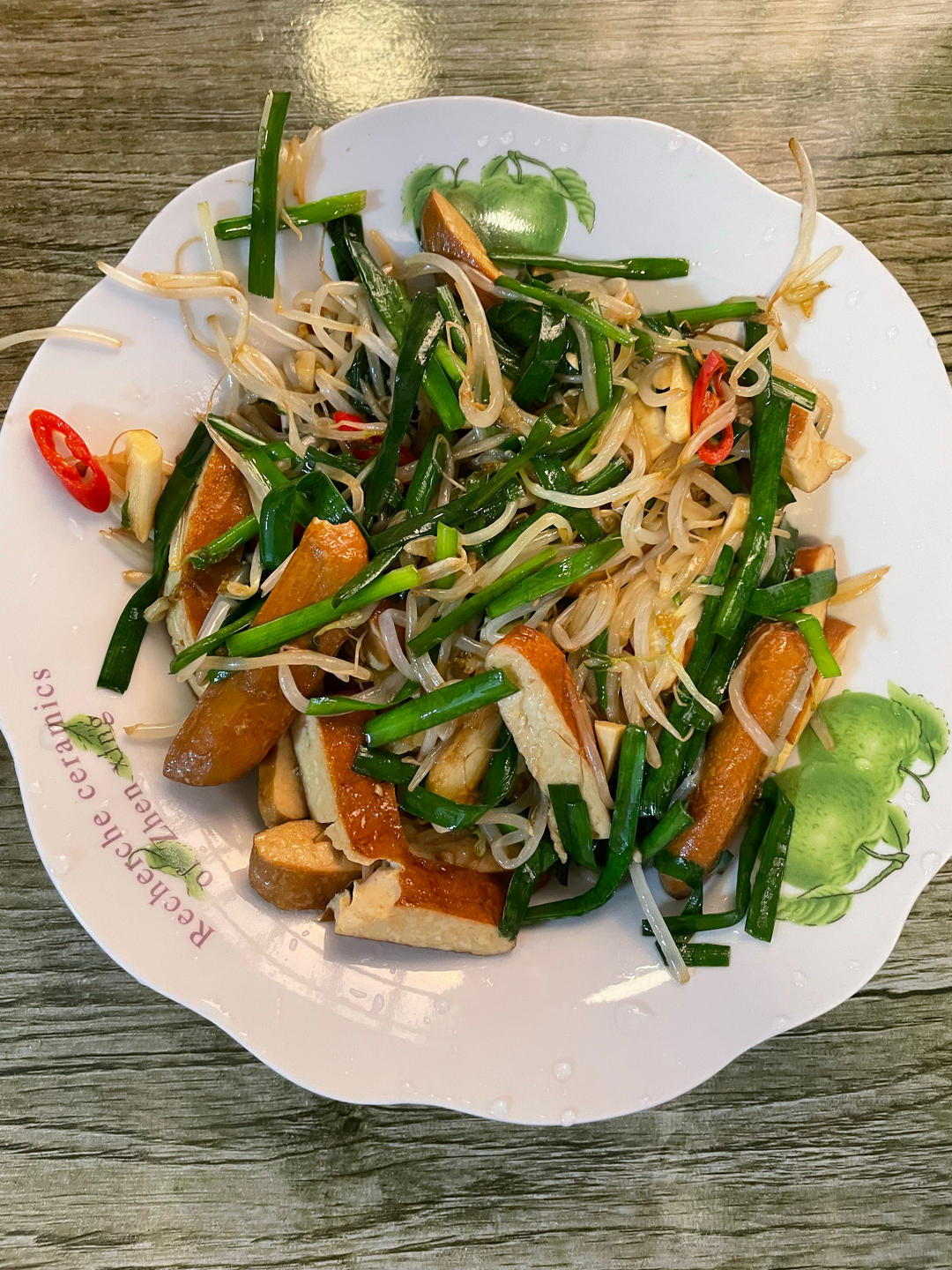 豆干炒豆芽家常小菜