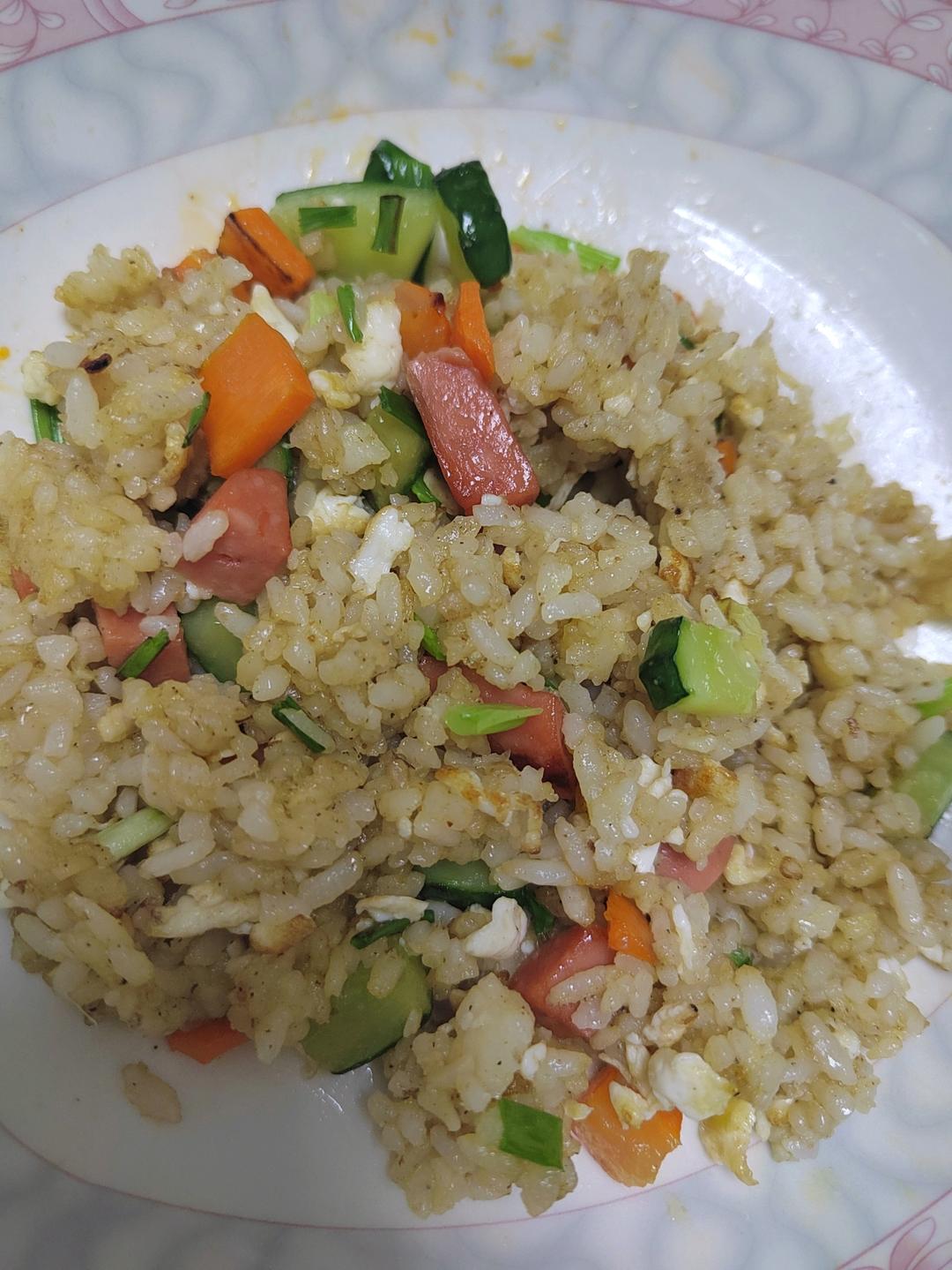 炒米饭蛋炒饭二十分钟快手家常