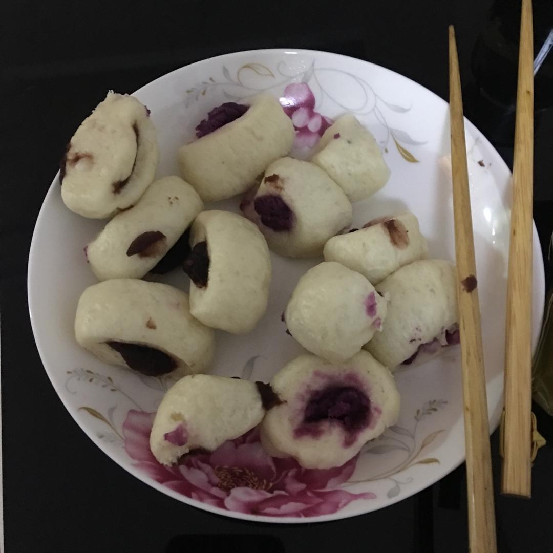 奶香夹心小馒头（一次发酵）