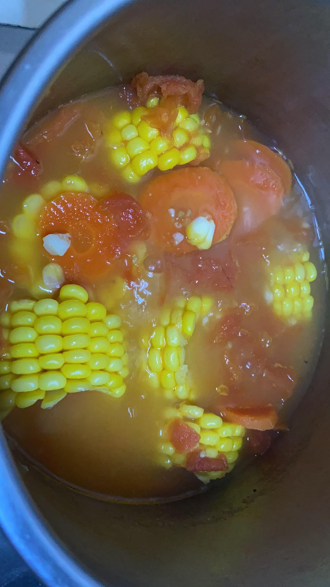 番茄玉米胡萝卜汤        （减肥餐）