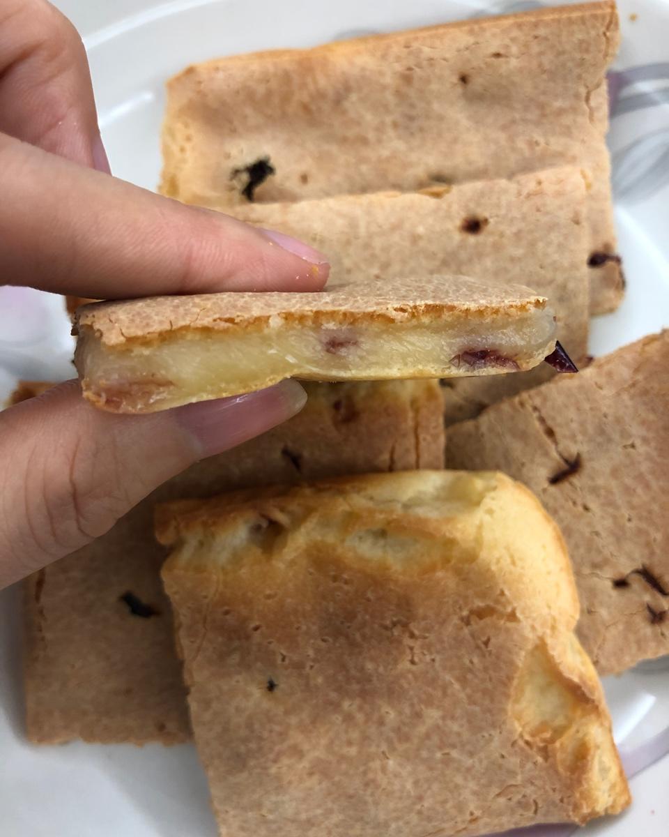 🔥无需揉面！酥到掉渣的蔓越莓烤年糕！
