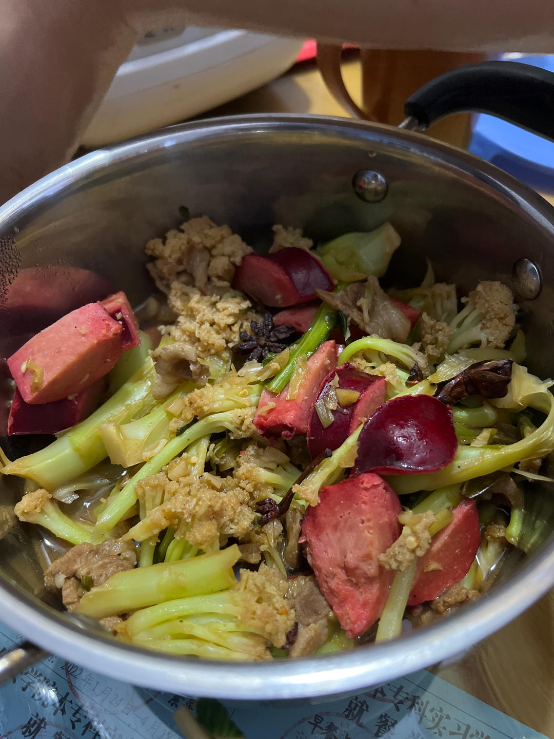 老丁的私房菜-干锅花菜