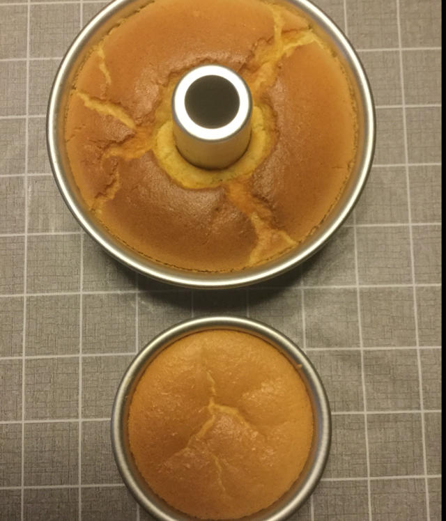 6寸戚风柠檬蛋糕