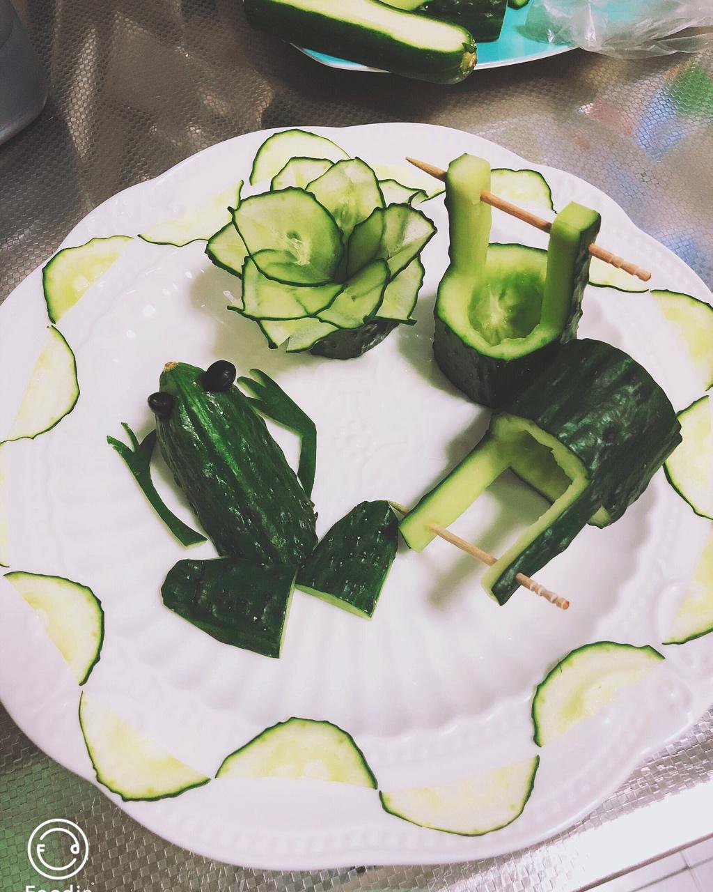 蔬果创意黄瓜青蛙